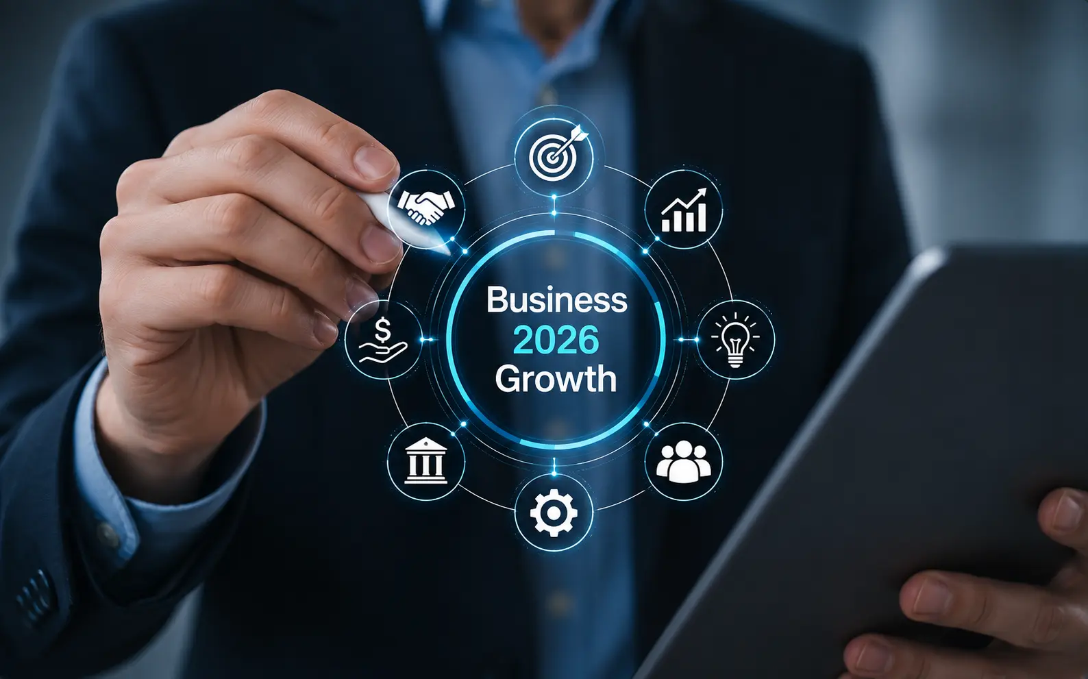 Graphs and charts tracking operational growth and business transformation metrics.